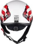 Half Helmets Motorcycle Open Face Sun Visor Quick Release Adjustable DOT Approve