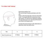 Motorcycle FLAT DOT Beanie Half Helmet Cap Skid Scooter Chopper Size L