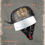 ILM Vintage Baseball Cap Motorcycle Half Helmet Open Face Scooter Retro DOT Z106