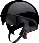 Vagrant Solid Street Half Helmet Gloss Black Large Z1R 0103-1277