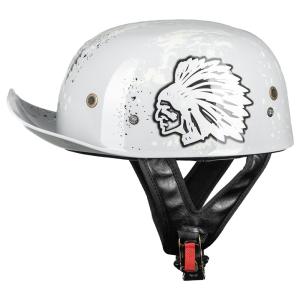 ILM Retro Vintage Baseball Cap Motorcycle Half Helmet Open Face Scooter DOT Z106