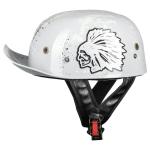ILM Retro Vintage Baseball Cap Motorcycle Half Helmet Open Face Scooter DOT Z106