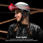 ILM Retro Vintage Baseball Cap Motorcycle Half Helmet Open Face Scooter DOT Z106