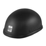 Motorcycle FLAT DOT Beanie Half Helmet Cap Skid Scooter Chopper Size L