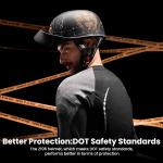 ILM Retro Vintage Baseball Cap Motorcycle Half Helmet Open Face Scooter DOT Z106