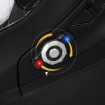 DOT Motorcycle Helmet Modular Dual Visor + Bluetooth Headset Intercom + Gloves