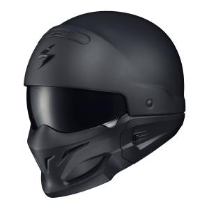 Scorpion Covert Matte Black Modular Motorcycle Helmet - X-Large