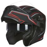 ILM Modular Full Face Motorcycle Helmet LED Adults Snowmobile Helmet DOT 902L