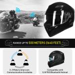 ILM Blue Tooth Motorcycle Helmet Flip up Modular Dual Visor Intercom FM DOT 902