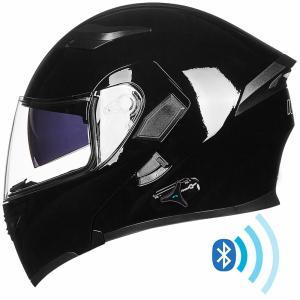 ILM USED Bluetooth Full Face Modular Motorcycle Helmet Dual Visor Intercom DOT