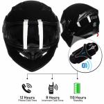 ILM Blue Tooth Motorcycle Helmet Flip up Modular Dual Visor Intercom FM DOT 902