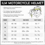 ILM Adult Motorcycle Modular Full Face Snowmobile Helmet Flip up Dual Visor DOT