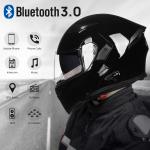 ILM USED Bluetooth Full Face Modular Motorcycle Helmet Dual Visor Intercom DOT