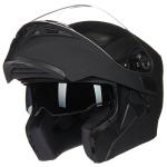 ILM Refurbished Black Full Face Modular Motorcycle Helmet Winter Dual Visor DOT