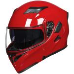 ILM Red Refurbished Full Face Modular Motorcycle Helmet Dual Visor DOT 902