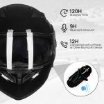 ILM USED Bluetooth Full Face Modular Motorcycle Helmet Dual Visor Intercom DOT