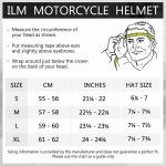 ILM Refurbished Black Full Face Modular Motorcycle Helmet Winter Dual Visor DOT