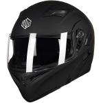 ILM Refurbished Black Full Face Modular Motorcycle Helmet Winter Dual Visor DOT