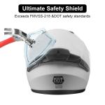 Adult Modular Motorcycle Helmets, DOT Approved Flip up Dual Visor Full Face Helm