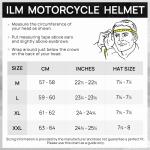 ILM USED Bluetooth Full Face Modular Motorcycle Helmet Dual Visor Intercom DOT