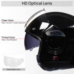 ILM Refurbish Vintage Full Face Modular Motorcycle Helmet Adult 180° Flip up DOT