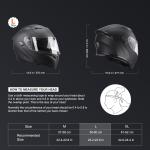 New Open & Full Face & Modular 3/4 Half Motorcycle Helmet Dual Visor Unisex DOT