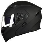 ILM Refurbished Black Full Face Modular Motorcycle Helmet Winter Dual Visor DOT