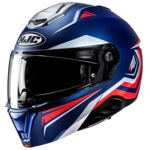 HJC i91 Tricus Modular Sunscreen Motorcycle Helmet Blue Red S M L XL 2XL DOT BK