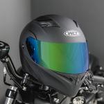 Motorcycle DOT Modular Helmet Full Face Dual Visor Flip Up Moto Helmet + SHIELD