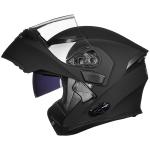 ILM Bluetooth Motorcycle Helmet Modular Flip up Full Face Dual Visor Inter DOT