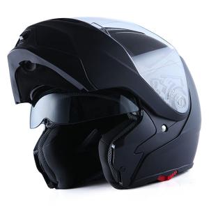 DOT 1Storm Motorcycle Modular Full Face Helmet Flip up Sun Visor Dual Lens 