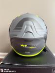 New Scorpion AT960 Monk Modular Motorcycle Helmet DOT ECE Gray Hi Viz
