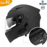 DOT Helmet Bluetooth Modular Flip Up Dual lens Snowmobile ATV Helmet M L XL XXL