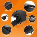 DOT Modular Flip Up Motorcycle Helmets Bluetooth Motorbike Street Bike Helmet