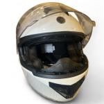 Torc T27 Full Face Modular Motorcycle Helmet; Gloss White Size Médium (57-58cm)