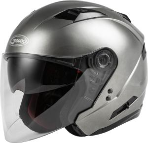 GMAX OF-77 Open-Face Motorcycle Helmet - Titanium - XS - O1770473