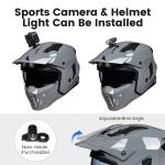 ILM Open Face Motorcycle 3/4 Half Helmets Vintage Retro ATV Cruiser Gray DOT