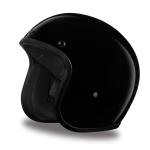 Daytona Small Profile DOT Motorcycle Cruiser Helmet Open Face 3/4 -Snap on Visor