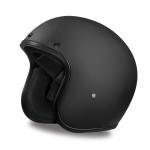 Daytona Cruiser Dull Black Open Face DOT Motorcycle Helmet DC1-B