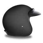 Daytona Cruiser Dull Black Open Face DOT Motorcycle Helmet DC1-B