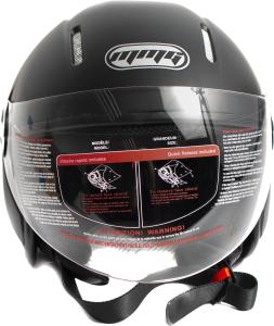 Yema Open Face Motorcycle Helmet Matte Black Size Extra Large Part YEMA-627MBM