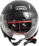 Yema Open Face Motorcycle Helmet Matte Black Size Extra Large Part YEMA-627MBM