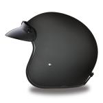 Daytona Cruiser Dull Black Open Face DOT Motorcycle Helmet DC1-B