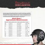Daytona Helmets 3/4 Shell Open Face Motorcycle Helmet Quick Release DOT Approved