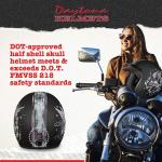 Daytona Helmets 3/4 Shell Open Face Motorcycle Helmet Quick Release DOT Approved