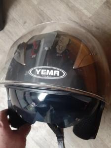 Motorcycle Helmets. 1 Open Face Large... 1 with Face Shield and Visor Medium...