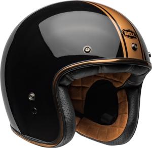 Bell Custom 500 Open Face Motorcycle Helmet Rally Gloss Black/Bronze XL