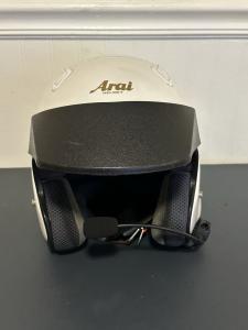 Arai Classic/C DOT Snell Open Face Motorcycle Helmet Size Medium Gloss White