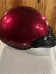 A vintage Shoei RJ-101V Open Face Racing Motorcycle Helmet 11”w 7”H