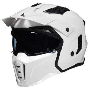 ILM White Open Face Motorcycle 3/4 Half Helmets Vintage Retro ATV Cruiser DOT